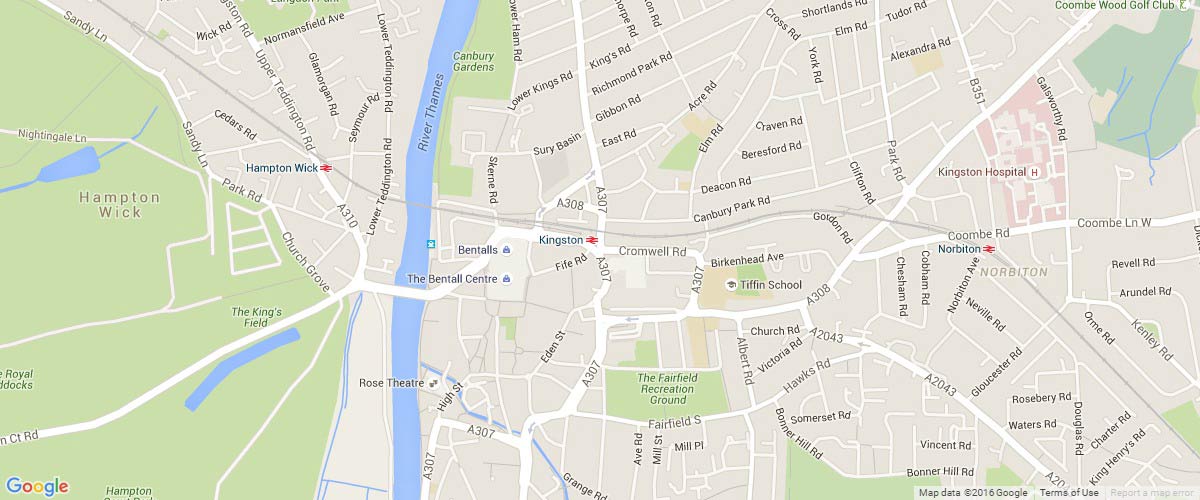 Kingston Upon Thames-map