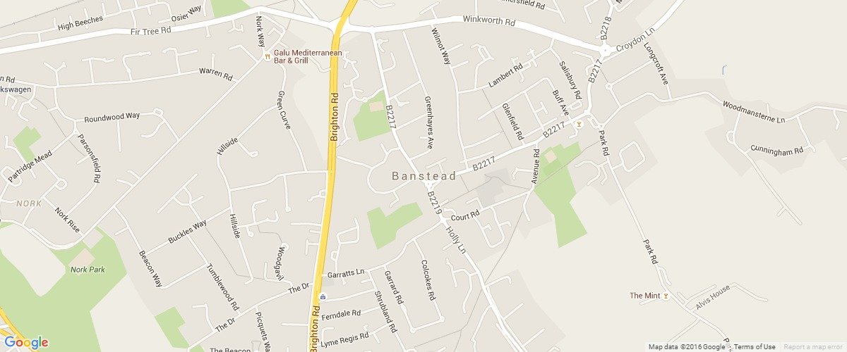 Banstead-map