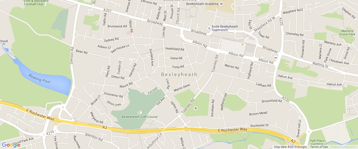 Bexleyheath-map