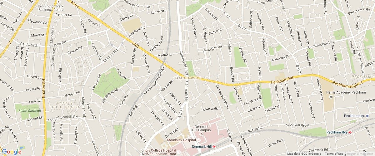 Camberwell-map
