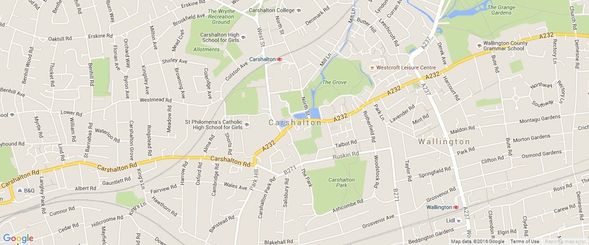 Carshalton-map