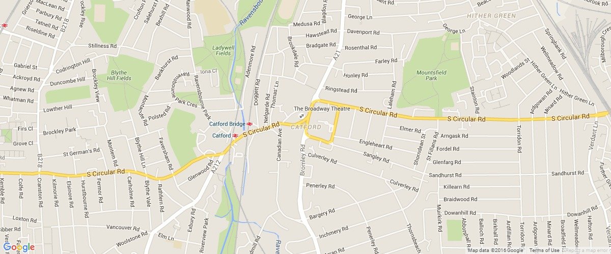 Catford-map