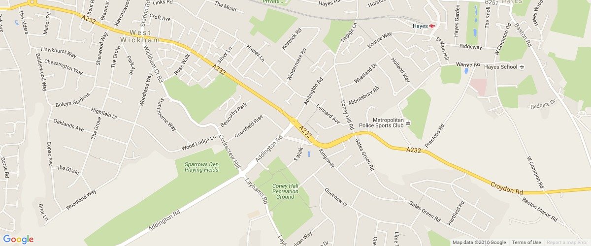 Coney Hall map
