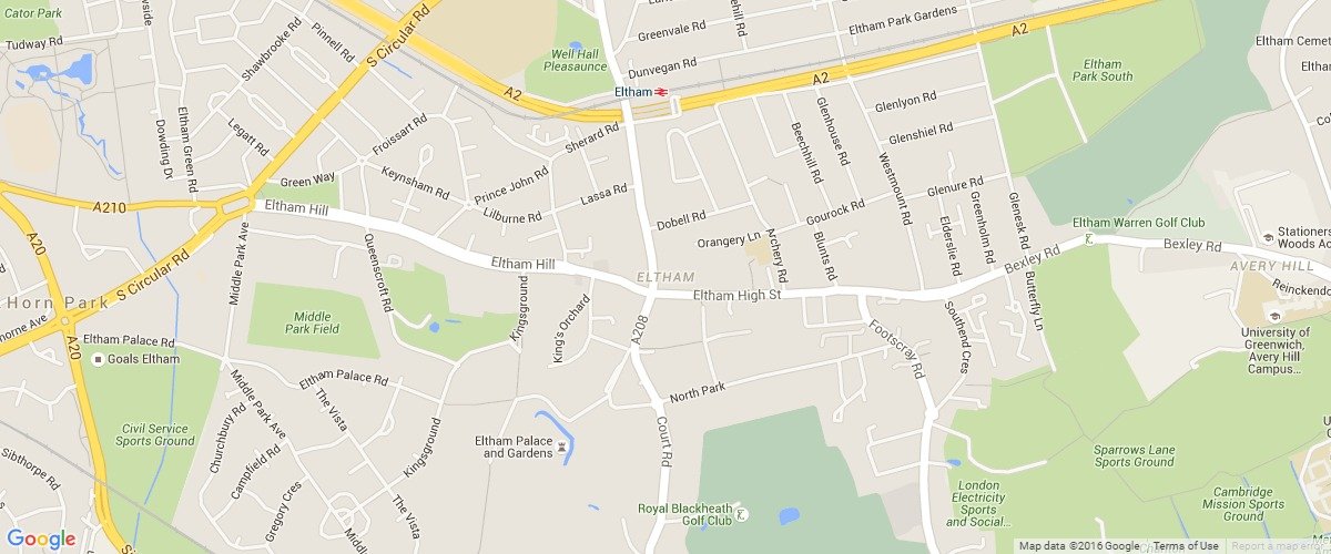 Eltham-map