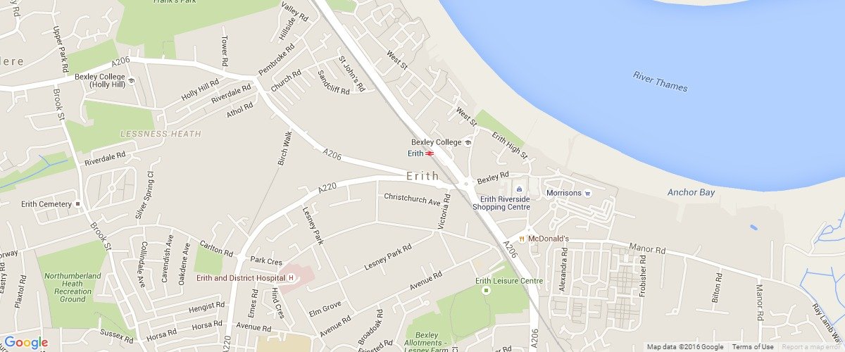 Erith-map