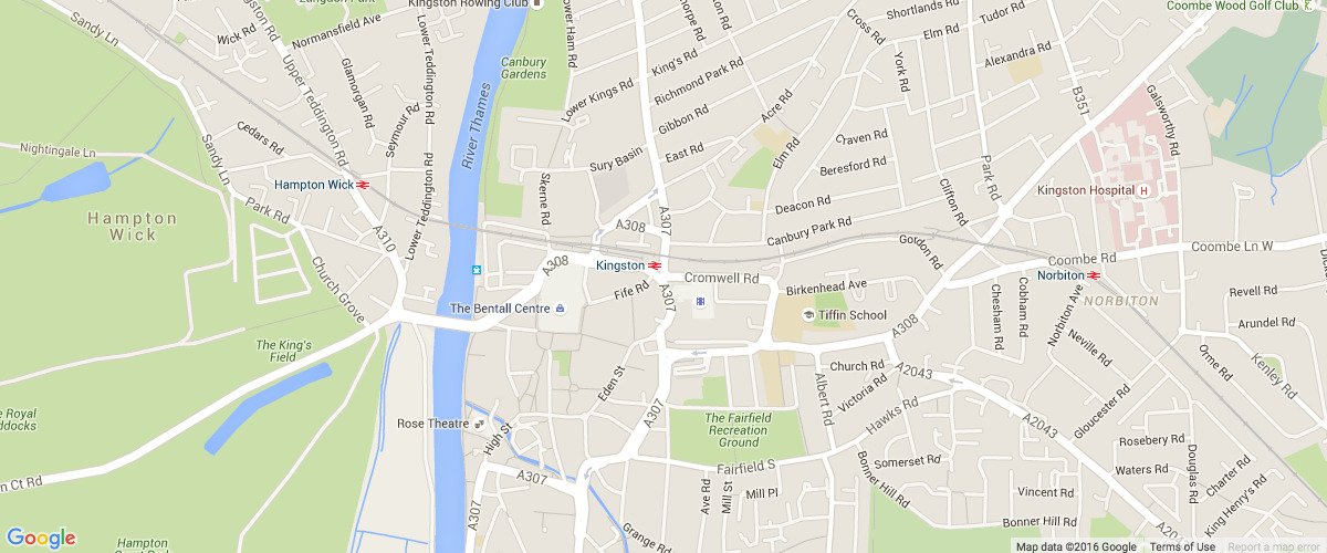 Kingston-upon-Thames London-map