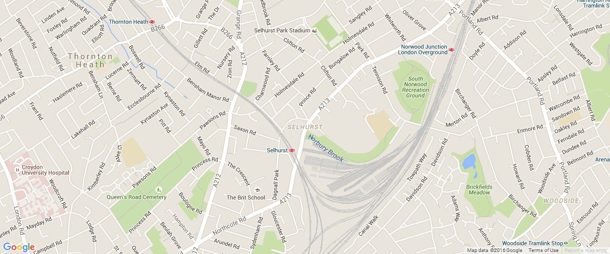 Selhurst-map