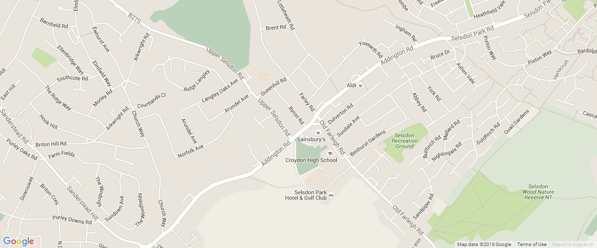 Selsdon-map