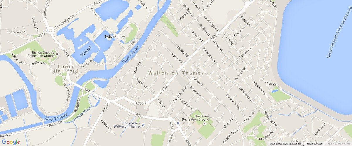 Walton On Thames map