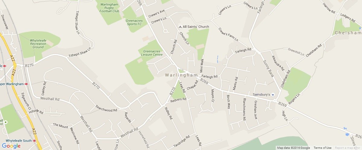 Warlingham-map
