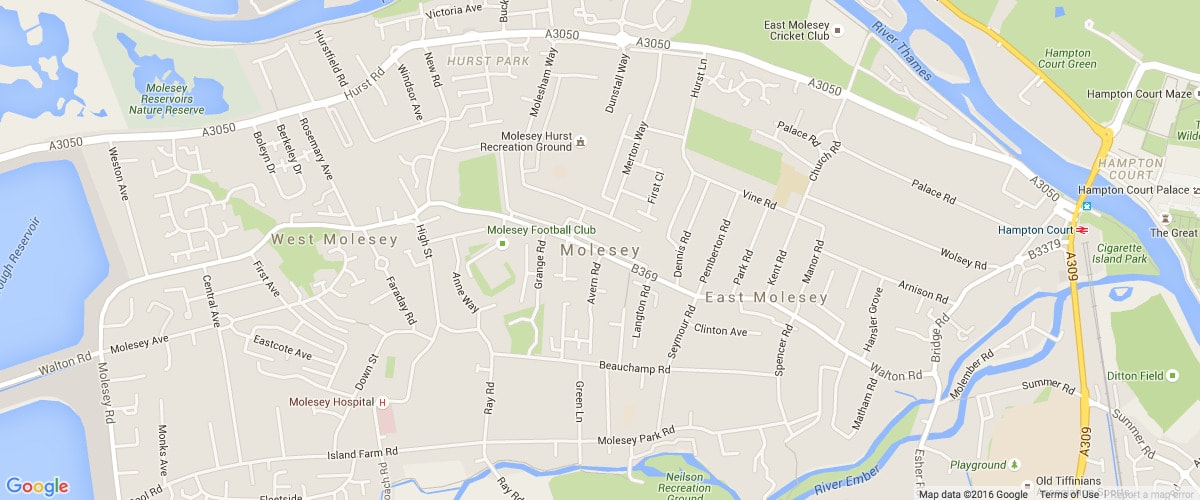 Molesey london-map