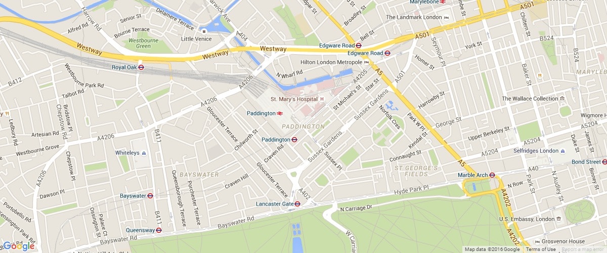 Paddington-map