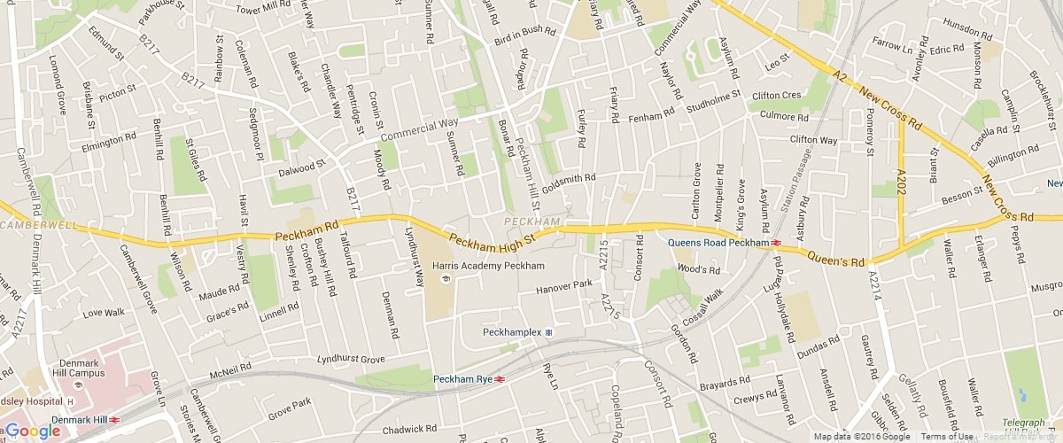 Peckham-map