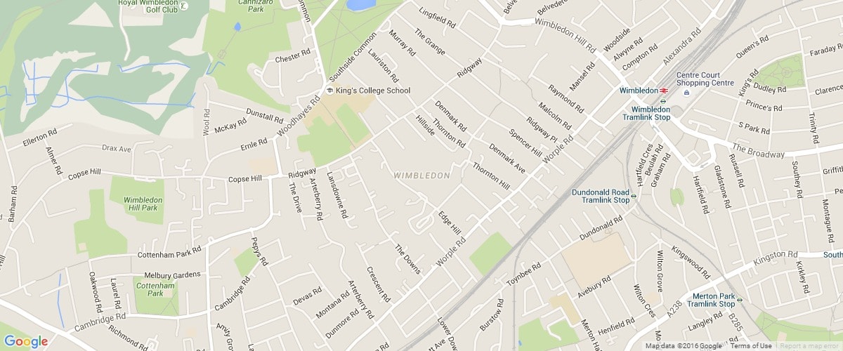 West-Wimbledon-map