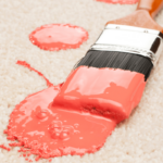 How to remove paint stains from carpet