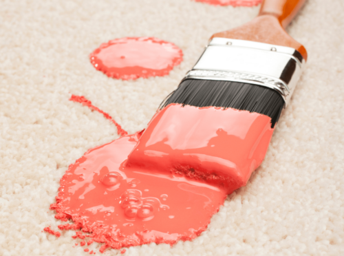 How to remove paint stains from carpet